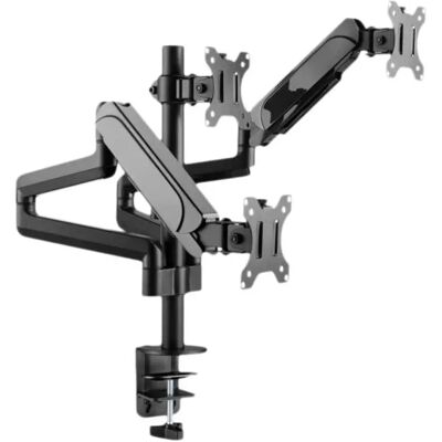 Gembird Supporto Per 3 Monitor Ma-da3-01 Black One Size Gembird Supporto Per 3 Monitor Ma-da3-01 Black One Size