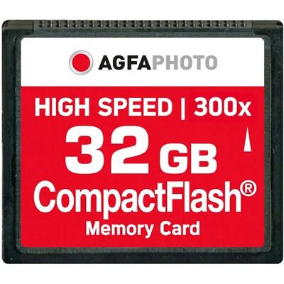 Agfa Scheda Di Memoria Compact Flash 32gb High Speed 300x Mlc Agfa Scheda Di Memoria Compact Flash 32gb High Speed 300x Mlc