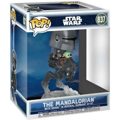 Funko Figura Rides Deluxe: Star Wars: The Mandalorian & Grogu-mandalorian W/grogu (imperial Remnant At-rt) Funko Figura Rides Deluxe: Star Wars: The Mandalorian & Grogu-mandalorian W/grogu (imperial Remnant At-rt)