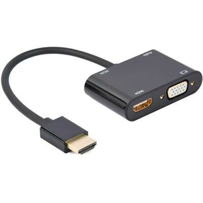 Gembird Adattatore Da Hdmi A Vga A-hdmim-hdmifvgaf-01 Black One Size Gembird Adattatore Da Hdmi A Vga A-hdmim-hdmifvgaf-01 Black One Size