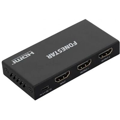 Fonestar Distributore E Extender Hdmi Fo-22s2ed Black One Size Fonestar Distributore E Extender Hdmi Fo-22s2ed Black One Size