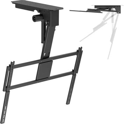 Maclean Staffa Per Tv Da Soffitto Mc-176 T Black One Size Maclean Staffa Per Tv Da Soffitto Mc-176 T Black One Size