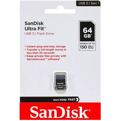 SanDisk Penna Usb Cruzer Ultra Fit 6gb Usb 3.1 SanDisk Penna Usb Cruzer Ultra Fit 6gb Usb 3.1