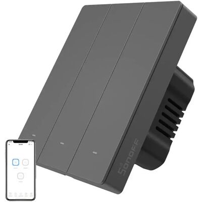 Sonoff Presa A Muro Wifi Intelligente M5-3c-80 A 3 Canali Per Cornice Sonoff Presa A Muro Wifi Intelligente M5-3c-80 A 3 Canali Per Cornice