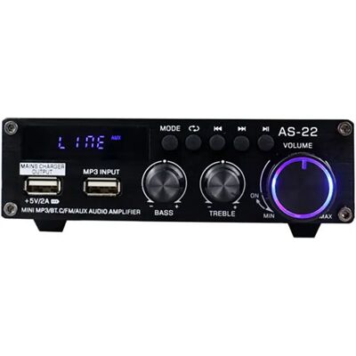 Amplificatore Bluetooth BlitzWolf AS-22 45W - amplificatore audio, Bluetooth 5.0, USB, telecomando Amplificatore Bluetooth BlitzWolf AS-22 45W - amplificatore audio, Bluetooth 5.0, USB, telecomando