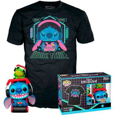 Funko Maglietta A Maniche Corte Disney Stitch Gamer With Frog Funko Maglietta A Maniche Corte Disney Stitch Gamer With Frog