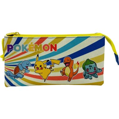 Pokemon Astuccio Triplo Multicolor One Size Pokemon Astuccio Triplo Multicolor One Size