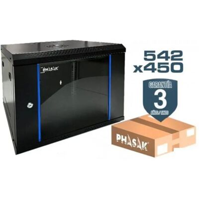 Armadio rack a parete Phasak PHO 2207D 19" 7U - Trasparente Spina EU Armadio rack a parete Phasak PHO 2207D 19" 7U - Trasparente Spina EU