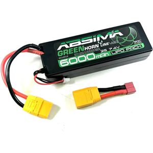 Absima Greenhorn 7.4V 6000mAh Batteria LiPo RC - Pack Batteria RC Absima Greenhorn 7.4V 6000mAh Batteria LiPo RC - Pack Batteria RC