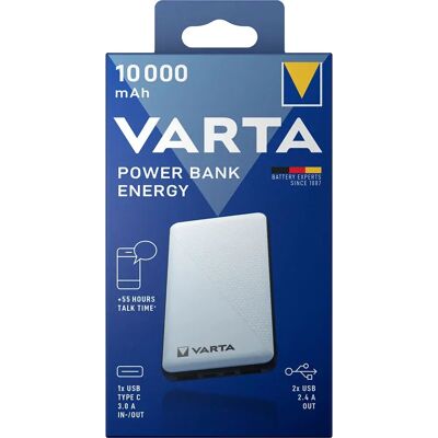 Power Bank Varta 10000 mAh - Caricatore portatile in polimero di litio Power Bank Varta 10000 mAh - Caricatore portatile in polimero di litio