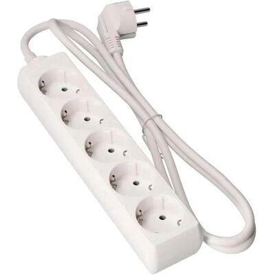 Multipresa Schuko - 5 prese - cavo 3m - Senza interruttore Multipresa Schuko - 5 prese - cavo 3m - Senza interruttore