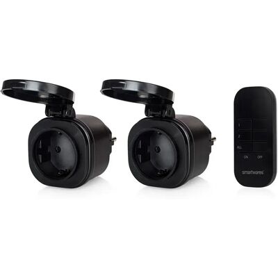 Presa intelligente esterna 3000W - Nero Presa intelligente esterna 3000W - Nero