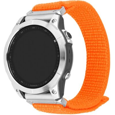 Bracciale sportivo in nylon arancione per Garmin 26mm Bracciale sportivo in nylon arancione per Garmin 26mm