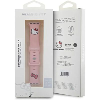 cinturino in silicone Hello Kitty con logo testa di gatto - Apple Watch cinturino in silicone Hello Kitty con logo testa di gatto - Apple Watch