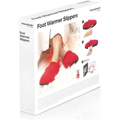 Innovagoods Pantofole Da Casa Per Microonde Red One Size Innovagoods Pantofole Da Casa Per Microonde Red One Size