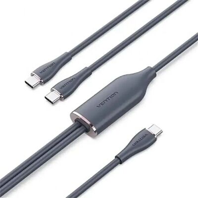 Cavo USB-C Vention 1,5m Nero - Dati & Energia Cavo USB-C Vention 1,5m Nero - Dati & Energia