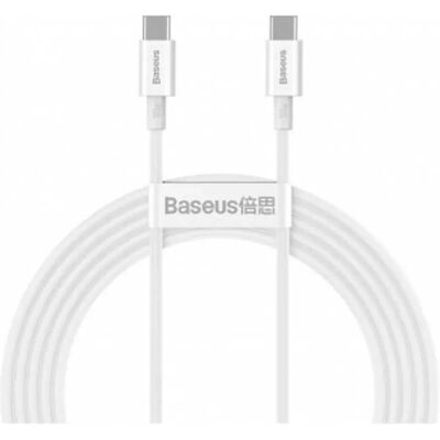 Cavo USB-C a USB-C Baseus 100W Bianco Cavo USB-C a USB-C Baseus 100W Bianco