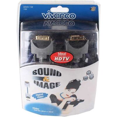 Vivanco Cavo Dvi Sidvdv 1105 Black One Size Vivanco Cavo Dvi Sidvdv 1105 Black One Size
