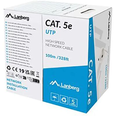 Cavo Ethernet Lanberg CAT.5E 100M Grigio Cavo Ethernet Lanberg CAT.5E 100M Grigio