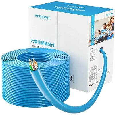Vention Cavo Di Rete A Bobina Cat6 Rj45 Utp-cat6/305m Blue One Size Vention Cavo Di Rete A Bobina Cat6 Rj45 Utp-cat6/305m Blue One Size