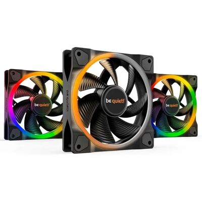 Be Quiet Ventilatore Light Wings Pvm Pack Rgb 120 Mm 3 Unità Black One Size Be Quiet Ventilatore Light Wings Pvm Pack Rgb 120 Mm 3 Unità Black One Size