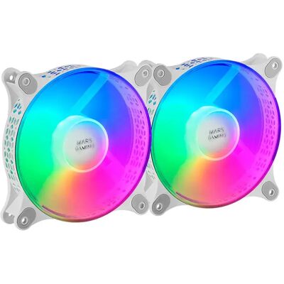 Aerocool Ventilatore Mf-duow Frgb 120 Mm 2 Unità White One Size Aerocool Ventilatore Mf-duow Frgb 120 Mm 2 Unità White One Size