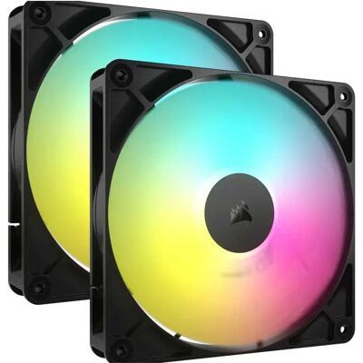 Corsair Ventilatore Rs140 Argb Pwm 14 Cm 2 Unità Black One Size Corsair Ventilatore Rs140 Argb Pwm 14 Cm 2 Unità Black One Size