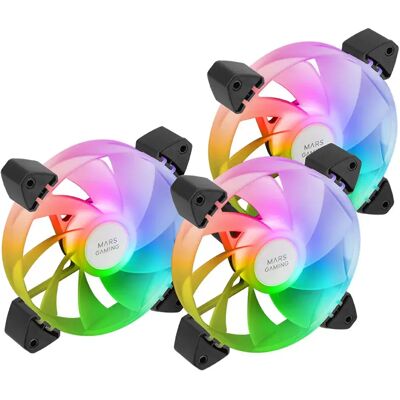Mars Gaming Ventola Mf-3ar 3 Unità Black One Size Mars Gaming Ventola Mf-3ar 3 Unità Black One Size