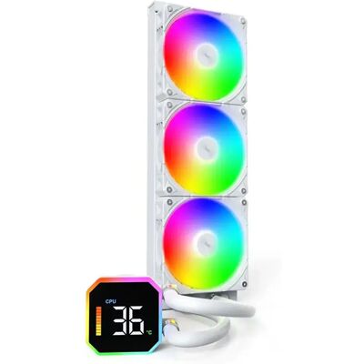 Montech Raffreddamento Liquido Hyperflow Digital 360 360 Mm White One Size Montech Raffreddamento Liquido Hyperflow Digital 360 360 Mm White One Size