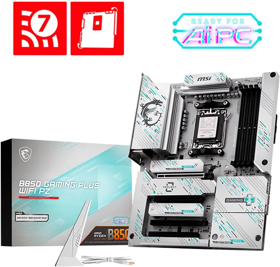 MSI MB B850 GAMING PLUS WIFI PZ,B850,AM5,4DDR5,4PCI-Ex16,3M.2,4SATA3,3USB10G,6USB5G,8USB2 1 MSI MB B850 GAMING PLUS WIFI PZ,B850,AM5,4DDR5,4PCI-Ex16,3M.2,4SATA3,3USB10G,6USB5G,8USB2