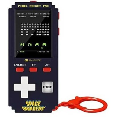 My Arcade Pixel Pocket Pro Console Di Gioco Portatile Retrò Space Invaders My Arcade Pixel Pocket Pro Console Di Gioco Portatile Retrò Space Invaders