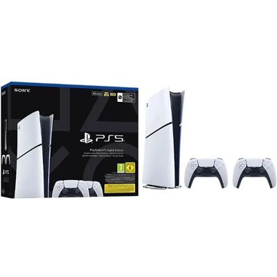 Sony Console Playstation 5 Slim Digital 825gb+2dualsense Sony Console Playstation 5 Slim Digital 825gb+2dualsense