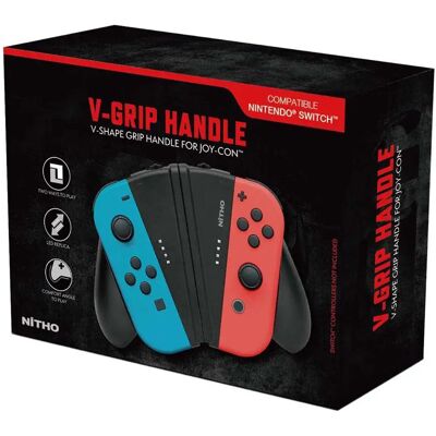 Nitho Impugnatura V-grip Per Joy-con Black One Size Nitho Impugnatura V-grip Per Joy-con Black One Size