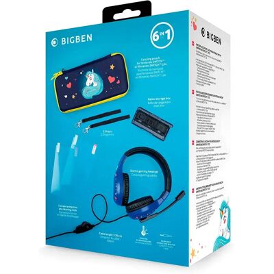 Bigben Set Accessori Essenziali 6 In 1 Unicorno Per Switch Bigben Set Accessori Essenziali 6 In 1 Unicorno Per Switch