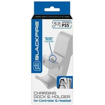 Blackfire Stazione Di Ricarica Per Controller Ps5 Dock And Holder White One Size Blackfire Stazione Di Ricarica Per Controller Ps5 Dock And Holder White One Size