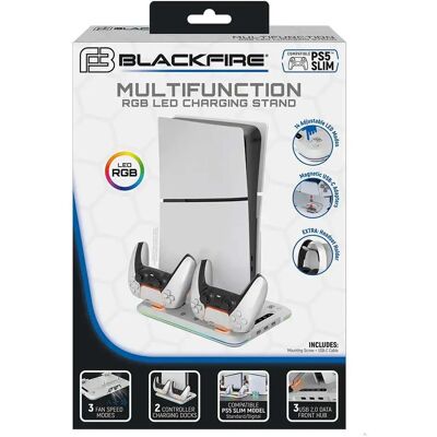 Blackfire Base Multifunzione Con Ventilazione Per Ps5 White One Size Blackfire Base Multifunzione Con Ventilazione Per Ps5 White One Size