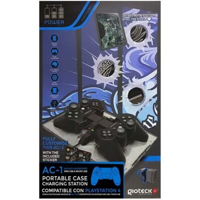 Gioteck Stazione Di Ricarica Metalica Ammo Clip Ac1 Per Controller Ps4 Black One Size Gioteck Stazione Di Ricarica Metalica Ammo Clip Ac1 Per Controller Ps4 Black One Size