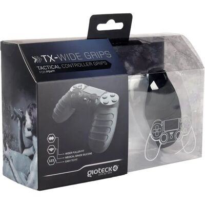 Gioteck Impugnature Per Controller Ps4 Tx-wide Black One Size Gioteck Impugnature Per Controller Ps4 Tx-wide Black One Size