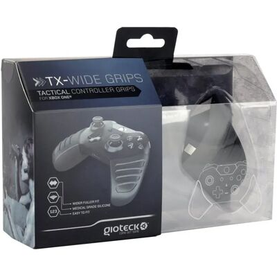 Gioteck Impugnature Controller Tx-wide Xbox Black One Size Gioteck Impugnature Controller Tx-wide Xbox Black One Size