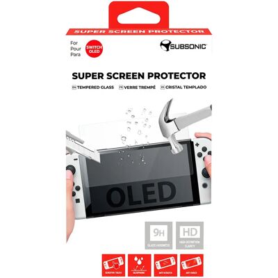 Subsonic Pellicola Protettiva Per Schermo In Vetro Temperato Per Nintendo Switch Oled Clear One Size Subsonic Pellicola Protettiva Per Schermo In Vetro Temperato Per Nintendo Switch Oled Clear One Size