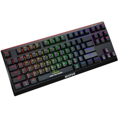 Marvo Tastiera Meccanica Gaming Kg953 Sp-b Spagnolo Black One Size Marvo Tastiera Meccanica Gaming Kg953 Sp-b Spagnolo Black One Size