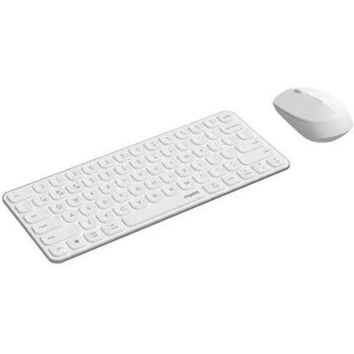Set Tastiera e Mouse Wireless Rapoo 9010M - Bluetooth, Ultra Sottile, 2400 DPI Set Tastiera e Mouse Wireless Rapoo 9010M - Bluetooth, Ultra Sottile, 2400 DPI