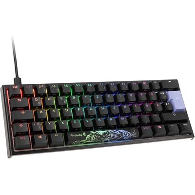 Tastiera da gioco Ducky One 2 Pro Mini - RGB LED - Cherry - Nero e Bianco Tastiera da gioco Ducky One 2 Pro Mini - RGB LED - Cherry - Nero e Bianco
