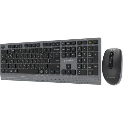 Gembird Tastiera E Mouse Wireless Kbs-wps-02-cyrl Black One Size Gembird Tastiera E Mouse Wireless Kbs-wps-02-cyrl Black One Size