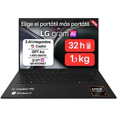 LG Portatile Gram 1z95u-g.au85bn 1´´ R7-ai 50/32/512gb Ssd LG Portatile Gram 1z95u-g.au85bn 1´´ R7-ai 50/32/512gb Ssd