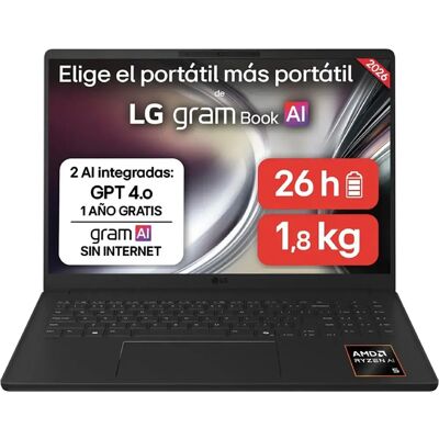 LG Portatile Gram 16ud55u-g.ax85bn 16´´ R7-5/32gb/512gb Ssd LG Portatile Gram 16ud55u-g.ax85bn 16´´ R7-5/32gb/512gb Ssd