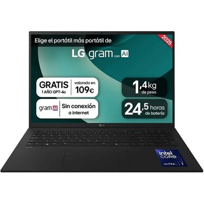 LG Portatile Gram 17z90tl-g.au88bn 17´´ Ultra 7-258v/32gb/1tb Ssd LG Portatile Gram 17z90tl-g.au88bn 17´´ Ultra 7-258v/32gb/1tb Ssd