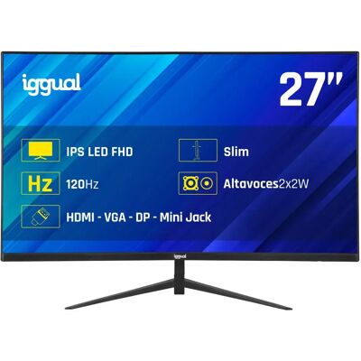 Iggual Schermo 27´´ 120hz Black One Size Iggual Schermo 27´´ 120hz Black One Size