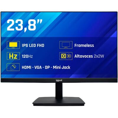 Iggual Schermo 24´´ Fhd Ips Led 120hz Black One Size Iggual Schermo 24´´ Fhd Ips Led 120hz Black One Size