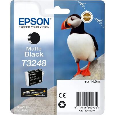 Epson Cartuccia Di Inchiostro T 324 T 3248 Black One Size Epson Cartuccia Di Inchiostro T 324 T 3248 Black One Size